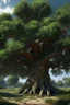 Placeholder: ultra photo realistic tree scenery painting