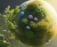 Placeholder: globe, plants and flowers around, kente, cinema 4d, octane render, high detail