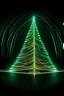 Placeholder: Christmas tree drawn lines with lighting