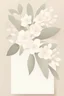 Placeholder: A stunning minimalist stationery design illustration exudes elegance and sophistication. The background features a soft, beige tone intertwined with a hint of subtle shimmering white, providing a clean and inviting canvas. Delicate eucalyptus leaves and white blossoms gracefully adorn the illustration, blending nature with modern design. The center page stands mostly empty, beckoning the user to unleash their creativity and personal expression, transforming this pristine canvas into a masterpiec