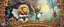 Placeholder: sacred geometry embroidered patterns, two totally symmetric fluffy angel lion robot gremlin slug nice cheerleader singing on ornate carved magical bridge in garden , full body portrait strong aura, oil painting and air brush, in swing net, strong wind, grid