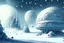 Placeholder: Alien Winter World, Colony, Building, Blizzard, Distant Alien Planets, Snowy