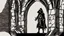 Placeholder: The hooded sorcerer in the castle tower