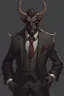 Placeholder: Half demon sorcerer wearing a three piece suit