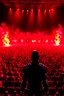 Placeholder: 4K realistic, Terminator crowd at a rammstein concert, flames everywhere.