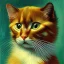 Placeholder: Portrait of a cat by Van Gogh