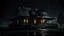 Placeholder: spooky scary bungalow in heavy rainfall darkness, dark, 18k