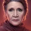 Placeholder: [[extrem stunning photorealistic carrie fisher as princess leia in star wars]] :: [[photorealistic sharp brown eyes, symmetrical short hair, head and shoulders portrait, 8k resolution photorealistic portrait by Greg Rutkowski, WLOP, hyperdetailed, intricately detailed, triadic colors]]