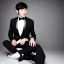 Placeholder: Korean black haired man in tuxedo