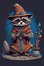 Placeholder: Raccoon wizard