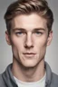 Placeholder: create a portrait image of an attractive white male around the age of 19 from the shoulders up