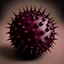 Placeholder: burgundy ball with spikes