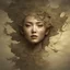 Placeholder: A face framed by cracks, Intricate detailed, centered face, elegant., by ruan jia, backlit , fantasy, cinematic