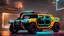 Placeholder: Hummer ultimate Street tuning Mansory Cyberpunk 2077 neon Style Rear View, Super Detailed, desktop wallpaper, 4K