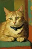 Placeholder: Portrait of a cat by Van Gogh