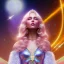 Placeholder:  full body white goddess woman glitter smiling long blond hair blue eyes in a galactic ambiance, delicate colors in the foreground, full of details, smooth, light effect，vaporwave colorful, smooth, extremely sharp detail, finely tuned detail, ultra high definition, 8 k, ultra sharp focus