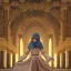 Placeholder: high-quality, award-winning photograph of women in burkas standing in front of intricate, ornate, fine-detailed, stunning mosque, mosaic walls, clear sky, flowing burkas, volumetric lighting, 8k resolution, high-quality, intricate,Jeanloup Sieff, Moe Zoyari, Marc Adamus, Ann Prochilo, Romain Veillon