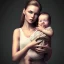 Placeholder: woman holding a baby girl