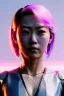 Placeholder: Ultra realistic portrait, Asian cyborg woman, samurai warrior :: symmetry photography, cyberpunk style, pink hair, glow makeup:: black samurai army, katana, japanese traditional ornaments, pink, white, black, glow eyes, cinematic, Ultra realistic, dark scene, soft color, highly detailed, unreal engine 5, RTX, ultra detail, 3d, finely drawn, high definition.