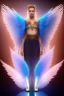 Placeholder: Flower, angel man, (detailed face )++, (detailed blue eyes)++ (long blond hair)++(pectoro visible)++(smile)++, , (two feathered wings on his shoulder blades)++, beautiful place, incredible, cosmic, colours, planet, gold, realistic, real photo, stars at night, detailed, high contrast, 8k high definition, unreal engine 5, extremely sharp details, (lighting effect, light background)++.