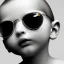 Placeholder: newborn baby wearing Rayban sunglass