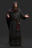 Placeholder: russian monk ,3d model, t-pose, full length