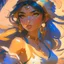 Placeholder: cute anime disney princess jasmine, key visual, glamour,sceane from princess mononoke movie, cute anime girl, dynamic pose, anime digital painting by loish + rossdraws + Pino Daeni, brush strokes, painterly, impressionist style, half painted, golden hour, digital art, 4k, full details