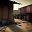 Placeholder: slums, realistic, 3d, render, 8k