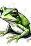 Placeholder: generate an sketch image of an animal frog soft toye for chlids