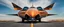 Placeholder: A national geographic award-winning photograph of a military fighter jet station wagon elephant hybrid bilaterally symmetrical designed by skunkworks, only one vehicle per image painted metallic orange traveling at a high rate of speed, jet intake off of the front center of vehicle and jet exhaust out the rear with bright blue flame soviet retrofuturism, cassette tape futurism, sleek but squared, tremendous nuclear powered engine