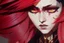 Placeholder: beautiful punk girl, hyper detailed, intricately detailed, illustration by <kilian eng> <Yoji Shinkawa>, darkred tones,