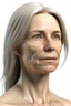 Placeholder: realistic, (39yr old female)without makeup, Caucasian beautiful face, angled head position, dark hair, studio lighting, cinematic light, beautiful woman, milk beige middle hair, perfect anatomy, on white background, 8k Resolution, highly detailed, non-symmetrical body a, detailed hairstyles and skin texture