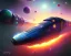 Placeholder: paint whimsical space train going through space galaxy stars nebula, high definition hyperdetailed train by Johan Grenier matte background landscape elemental mysterious colorful sci-fi