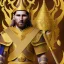 Placeholder: lionel messi viking golden, Thai pattern, Thai dress, detailed pattern, pattern, template, prototype, weaving gold 4k golden face wing golden eyes