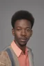 Placeholder: 1980's yearbook photo, teenage Morgan Jones (Lennie James) 14 years old, brown hair, 1980's hairstyle and clothes, photorealistic, --ar 9:16 --style raw