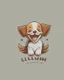 Placeholder: Laughing little puppy logo design Laughing little puppy logo design