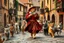 Placeholder: "The Cat Pied Piper of Hamelin, dressed in flowing, colorful Renaissance garments, playing a magical flute, followed by a majestic parade of cats in all sizes and colors, walking in perfect harmony along old cobblestone streets, Renaissance buildings with ivy, curious townsfolk leaning out of balconies with astonished faces, golden-hour lighting, high fantasy, highly detailed, 8K, hyper-realistic, magical realism --v 7 --ar 21:9 --style raw --q 2"