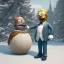 Placeholder: Full body, 3d render, homer simpson 1800's men style, 1800's hair style, 1800's men clothes style, hyper realistic, octane render, unreal engine 5, 8k, palace background, uhd