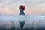 Placeholder: a broken orb is split open and affixed, and deeply impaled upon the lone mountain peak, bleeding down