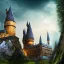 Placeholder: harry potter magical world with magical surroundings and lots of magic, realistic look with clarity, no building