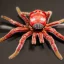 Placeholder: Spider monster with white chitin and red flesh