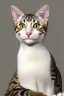 Placeholder: Mature cat is Julius Caesar, laurel wreath, Rome, perfect iris, model style, hyper realistic, extremely accurate, delicate, extremely detailed, wide-angle, open aperture, superfine pencil