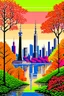 Placeholder: shanghai in autumn in the style of Hiroshi Nagai