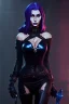 Placeholder: Medieval witch SOPHIA LOREN dressed in shiny black leather, blade runner, busty, cleavage, volumetric lighting, particales,highly detailed,cinematic, deep colours,8