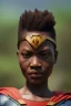 Placeholder: A photo taken from an african village "justice league", <character or scene>, kente, cinematic lighting --v 4 --q 2