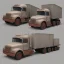 Placeholder: truck design for low poly game cartoon