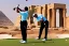 Placeholder: Julius caesar playing golf in egypt