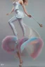 Placeholder: full body shot of Cotton candy girl, digital painting, high quality,standing pose, by IrinaKapi