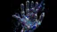 Placeholder: anamorphism trompe l'oeil hyperspace jeweled giant hand modelling a galaxy