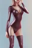 Placeholder: Girl, skin tight bodysuit, cute, beautiful